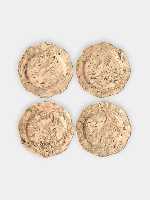 Antique and Vintage 1950s Aptware Plates – 10in/25cm (Set of 4)